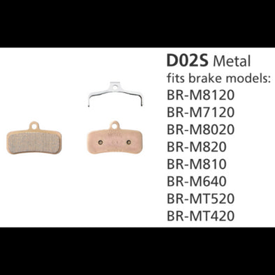 Shimano BR-M810 Disc Brake Pads IPR D02S Metallic